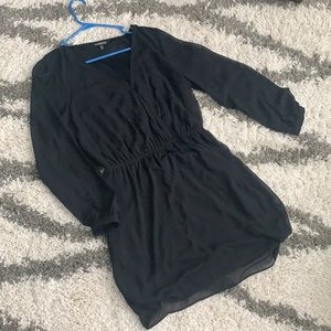 Black knee length dress